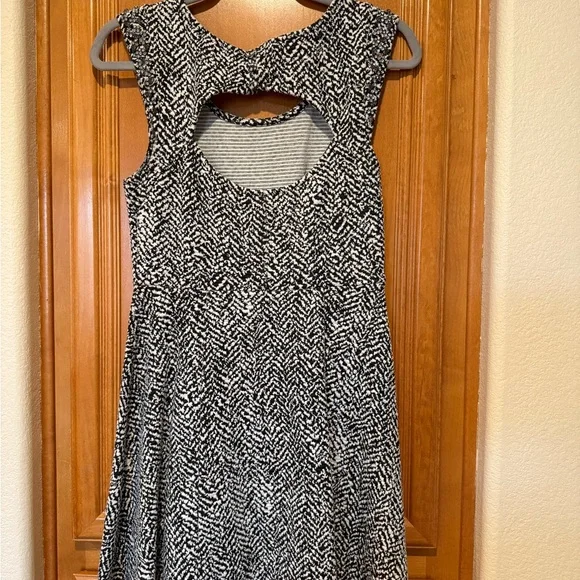 Free People Black and White Patterned Dress - Picture 2 of 7